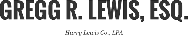Gregg R. Lewis, Esq | Harry Lewis Co., LPA